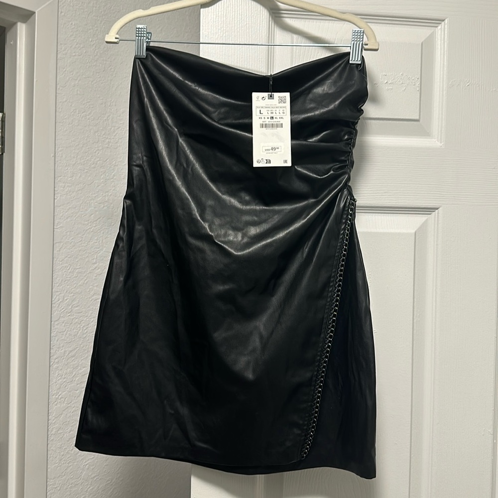 Size large strapless Zara mini dress